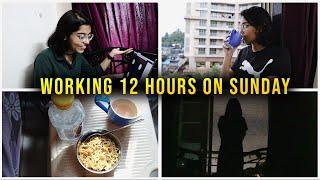 12 hour weekend challenge | Working 12 hours on Sunday | Vlog 2 | Anshika Gupta