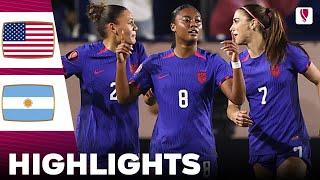 United States vs Argentina | Highlights | Concacaf W Gold Cup Women's 23-02-2024