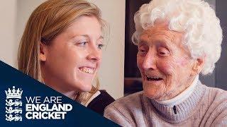 105-Year-Old Cricketer Eileen Ash Does Yoga With England Captain Heather Knight