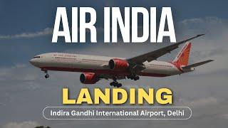 Air India Landing [4K] - Toronto to Delhi Flight