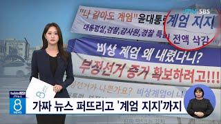 가짜 뉴스 퍼뜨리고 '계엄 지지'까지