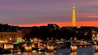 Paris, France  - Le Calife Seine river cruise and city lights & sights. September 2024