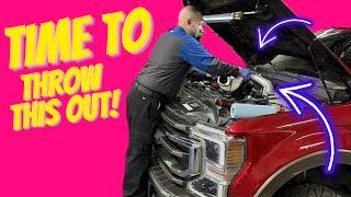 HOW TO | 2020+ Ford DIESEL Intake Manifold Removal #mechanic #fuel @CPsGarage