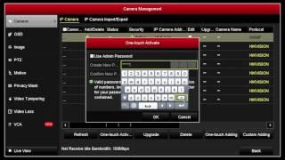 How to activate a Hikvision IP Camera on NVR using a strong password