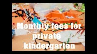 Cost of living #4 - Childcare: Monthly fees for private kindergarten