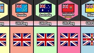 UK Flag In The Flag Of Other Countries || Info Data