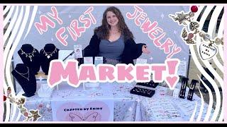 Beaded Jewelry Vlog  Making Necklaces for my First Market Booth!  Small Business behind-the-scenes