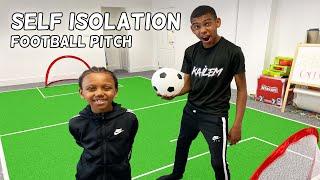 BUILDING A FOOTBALL PITCH IN MY HOUSE | ISOLATION