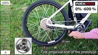 RatioZero prototype: world's first geared CVT in a bicycle