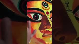 maa durga painting with acrylic colors #shorts #youtubeshorts #maadurga #maa #art #drawing