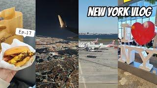 New York VLOG Ep.17｜Stuck at the Airport for 7 Hours｜1-Minute Recap of the 3-Day New York Trip