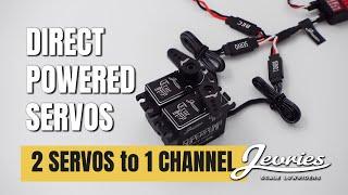 2 Direct Powered Servos to 1 receiver channel