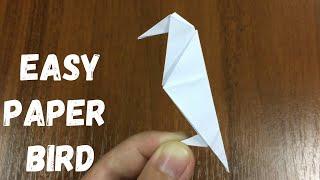 SUPER EASY ORIGAMI BIRD · Easy Paper Crafts Ideas