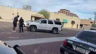 Uber driver kicks out passenger Mesa PD on scene ￼