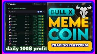 Making $100 DAILY Trading Memecoins on BULLX (Easy profit) @Btctamil