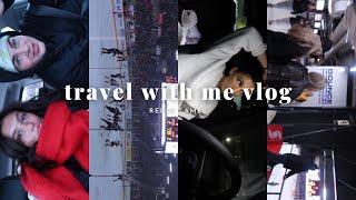 travel with me to visit my long distance boyfriend: packing, makeup, game days, friends, and more!