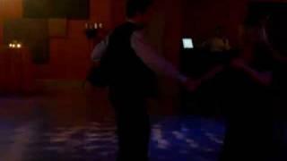 Tom Malloy and Tatiana Mollmann dancing West Coast Swing