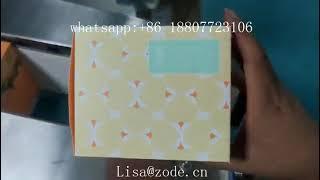 High Speed Facial Tissue Paper Box Carton Packaging Packing Machine using in Client's Factory