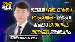 에코프로,LG에너지솔루션,POSCO홀딩스,삼성SDI,삼성전자,SK하이닉스,한미반도체 / 주태영 이데일리ON 파트너 [이데일리ON 라이브] | Market Now 2 20241015