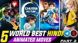 Top 5 Best ANIMETED movies on NETFLIX in Hindi dubbed | NEW Animated movies in hindi dubbed full #2