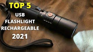 TOP 5: Best Super Bright Tactical Flashlight 2021 |  USB Flashlight Rechargeable