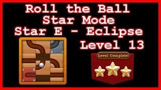 Roll the Ball Eclipse Level 13 (Star Mode - Star E) - Lösung Solution Walkthrough