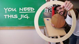 The BEST bandsaw circle cutting jig (FREE detailed instructions)