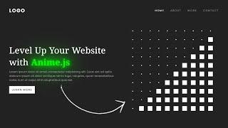 How to Make Animated Website using Anime.js