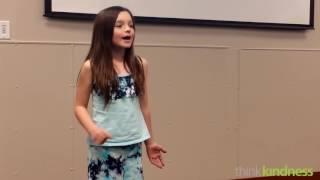 10 Year old girl's great speech