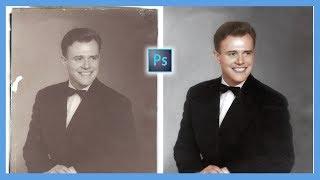 How to Repair and Colorize Old Photos (Adobe Photoshop CC Tutorial)