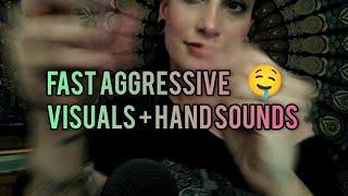 Fast Aggressive ASMR ~ Chaotic Visuals & Hand Sounds