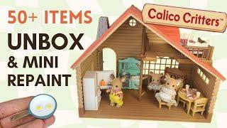 unboxing Sylvanian Families Lakeside Lodge PLUS a mini Makeover 