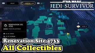 Jedi Survivor Renovation Site 4733 All Collectibles (Chests - Databank - Treasures)