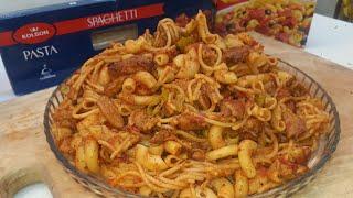 Spicy Chicken Macaroni Spaghetti Mix Recipe - Spaghetti Macaroni Recipe