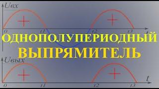 Принцип работы однополупериодного выпрямителя