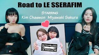 #IZONE  Sakura & Chaewon Moments  Road to #LESSERAFIM #ppukkuz #ssamkura