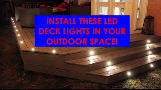 DIY LED Deck Lights: Quick and simple install! Outdoor accent lights.