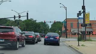 2025 ACTUAL TEST ROUTE at North Chicago DMV. Behind-the-wheel test, N Elston Ave.