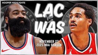 LA Clippers vs Washington Wizards Full Game Highlights | Nov 27 | 2025 NBA Season