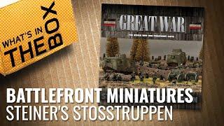 Unboxing: Great War German Army Set - Steiner's Stosstruppen | Battlefront Miniatures