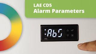 Setting Alarm Parameters on LAE CD5 Digital Controller