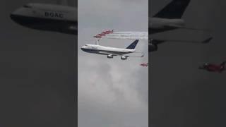 みんな大好き747! イギリス空軍レッドアローズと編隊飛行 RAF Red Arrows Formation