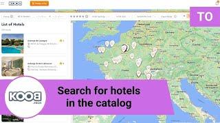 TO - How do you search for hotels in the Catalog?