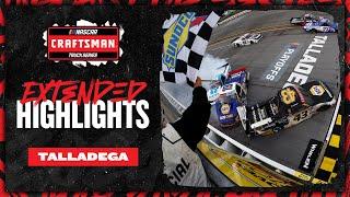 NASCAR Official Extended Highlights: Last-lap wrecks caps off exciting Talladega Truck Series race