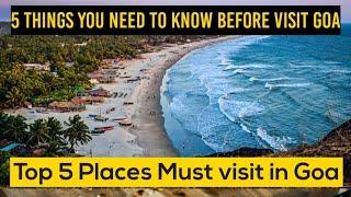 5 Must Visit Places in Goa | Lockdown | Goa beaches | Bobby Kanna