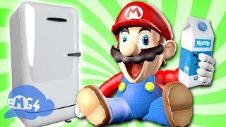 SMG4: Mario Goes to the Fridge to Get a Glass Of Milk