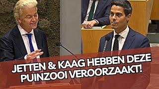 Wilders pakt Jetten aan en krijgt APPLAUS! 'Jetten & Kaag hebben deze PUINZOOI veroorzaakt!'