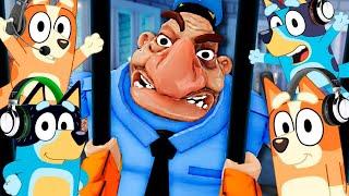 Bluey ? Bingo Play ESCAPE LARRYS PRISON in Roblox!