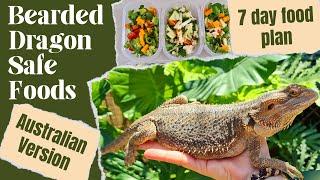 Bearded dragon diet – Australian version - 7 day food plan