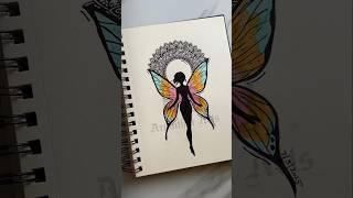 Angle Mandala Design ||How to draw @ArunithraArts#mandala #shorts #mandalatutorial #mandalaart